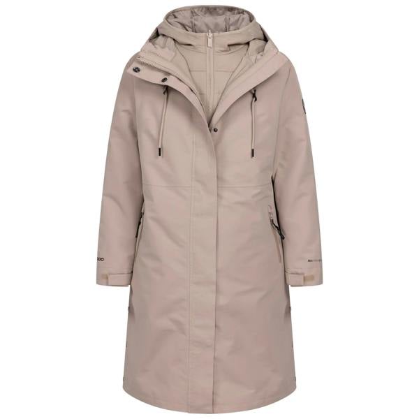 Trespass Womens Allegra DLX 3 in 1 Waterproof Jacket - Sand