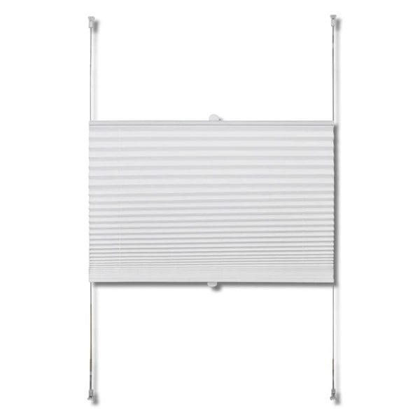 Berkfield Plisse Blind 40x200cm White Pleated Blind