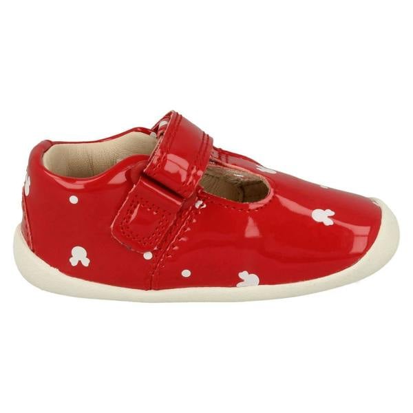 Clarks Girls Clarks Disney Detailed T-Bar Shoes Roamer Polka
