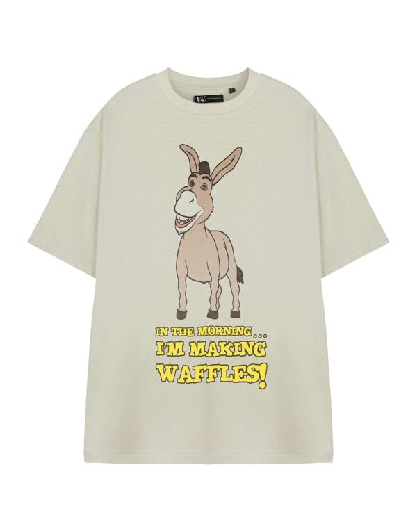 Shrek Unisex Beige Donkey Short Sleeved T-Shirt