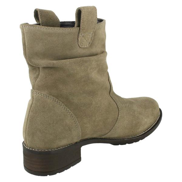 Leather Collection Ladies Leather Collection Mid Heel Slouch Boots