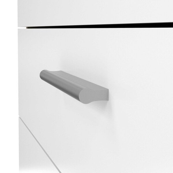 Wyld Haus Daejeon White and Natural Oak Effect Wood Chest of 4 Drawers