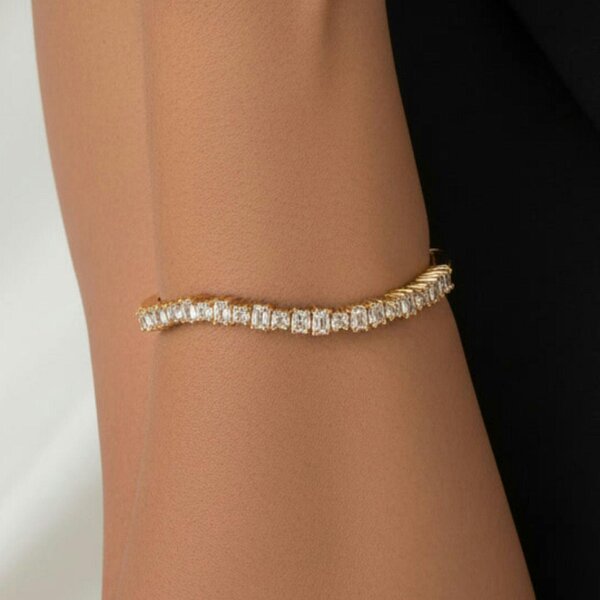 Uchi & Soto Nami Gold Stone Wave Bangle