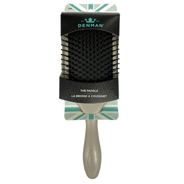 Denman D83 'Arctic Grey' Large Paddle Brush