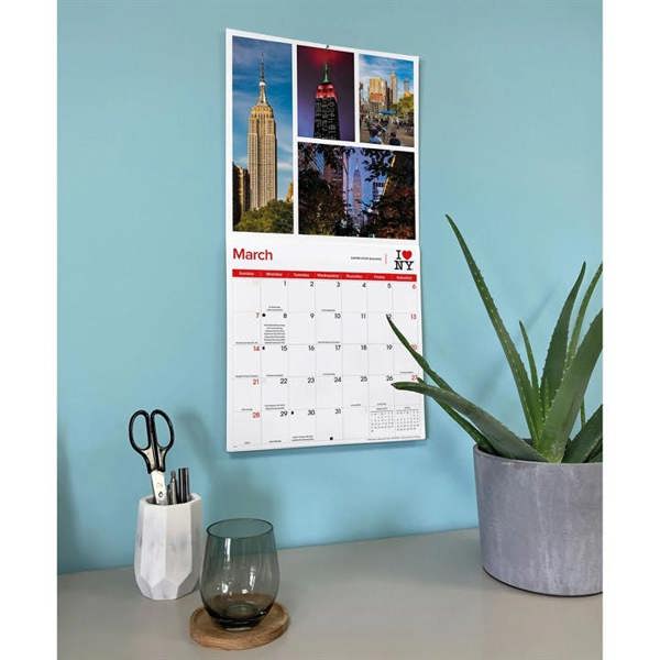 New York I Love NY City Colour Calendar 2027, Wall Calendars, Month To View, Travel, Gift
