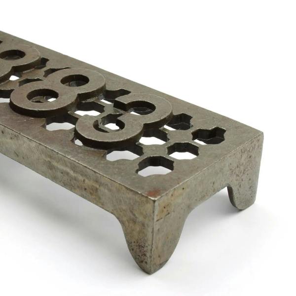 Antique Cast Iron Single Victorian Style 1883 Air Brick - 229mm x 76mm 