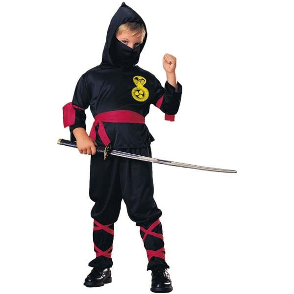 Bristol Novelty Boys Ninja Costume - Black - 