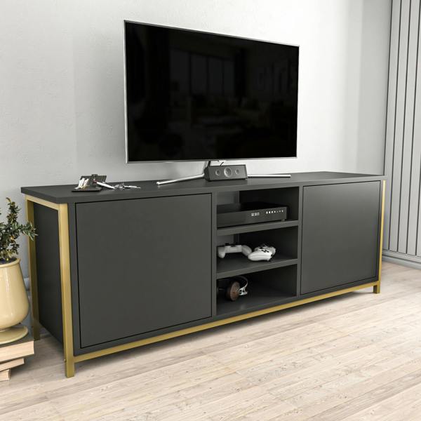 Decorotika Otis Modern Tv Stand TV Cabinet for TV's up to 63"