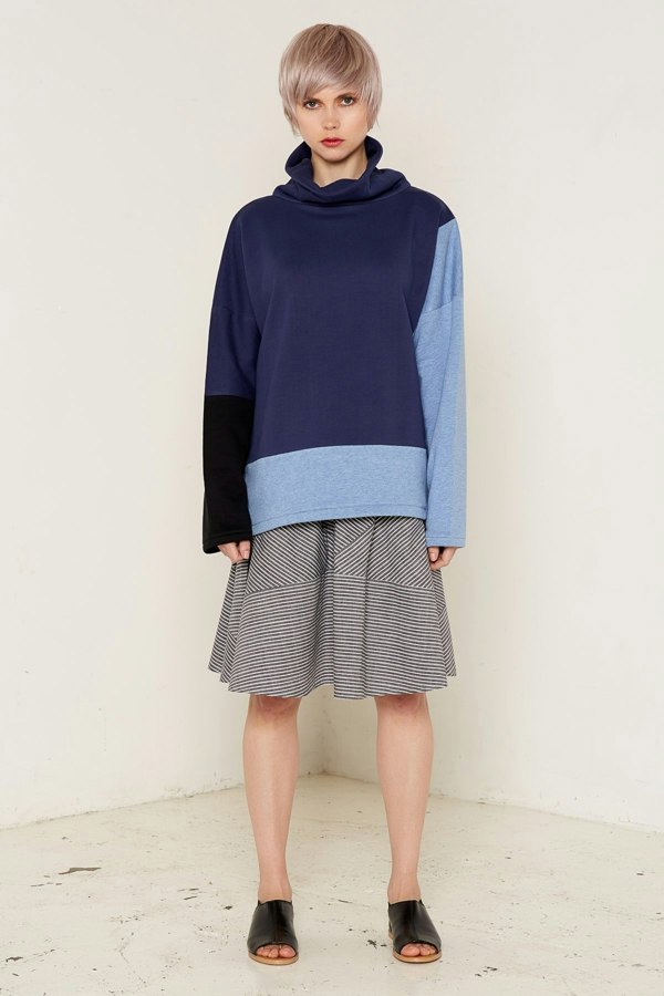 Bo Carter Neptune Cotton Fleece Jumper - Blue