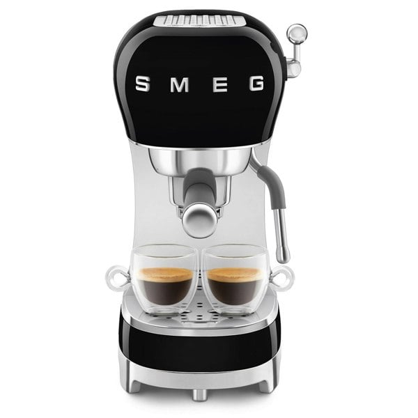 Smeg ECF02 Espresso Machine + CMMJ01 Milk Frothing Jug Bundle