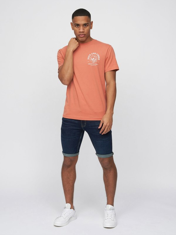 Duck and Cover Mustone Denim Shorts Raw Wash