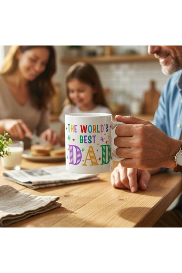 Dyzi The Worlds Best Dad Mug Ceramic Coffee Cup