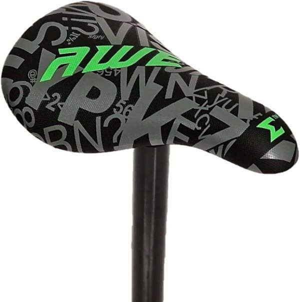 Awe BMX Freestyle Saddle Black/Grey Length: 210mm, Width: 122mm