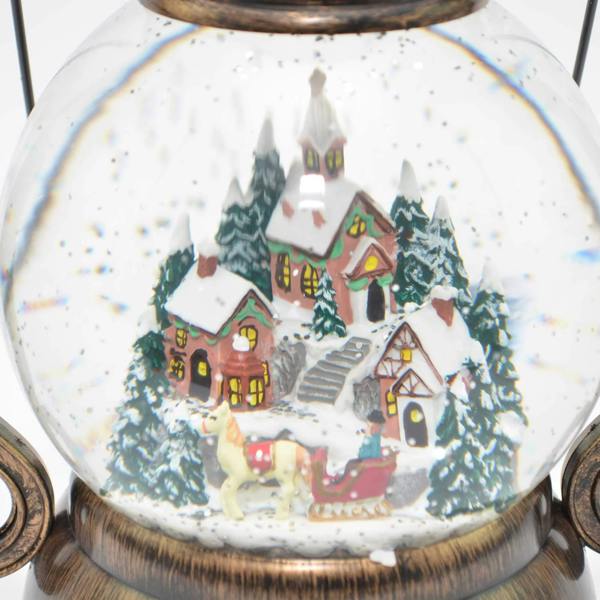 28cm Large Christmas Lantern LED Glitter Musical Nativity Decoration for Home Display image 9