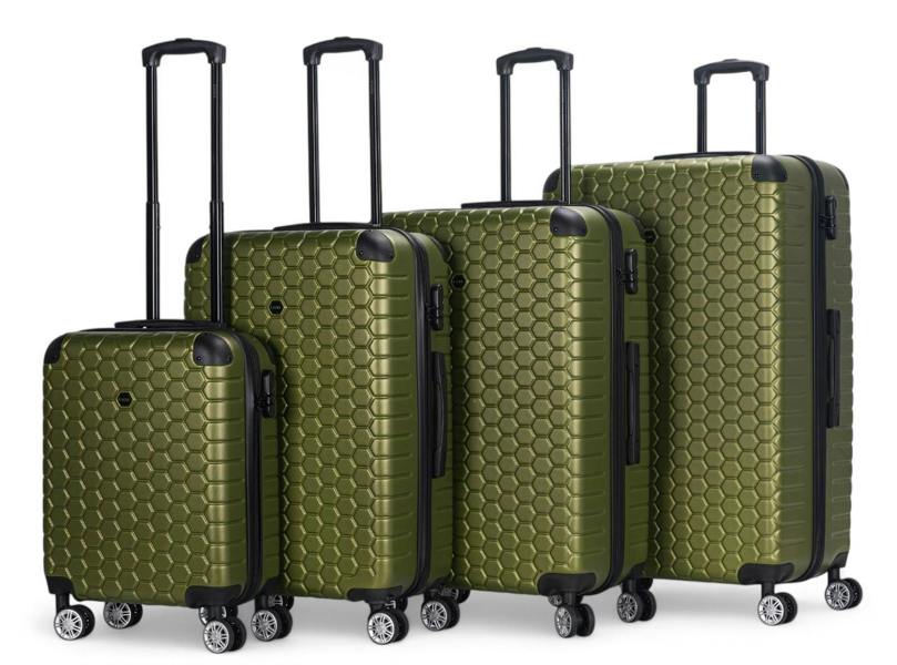 Eagle Luggage Hard Shell ABS 8 Wheel Luggage Travel Cabin Holiday Bags Suitcase Set