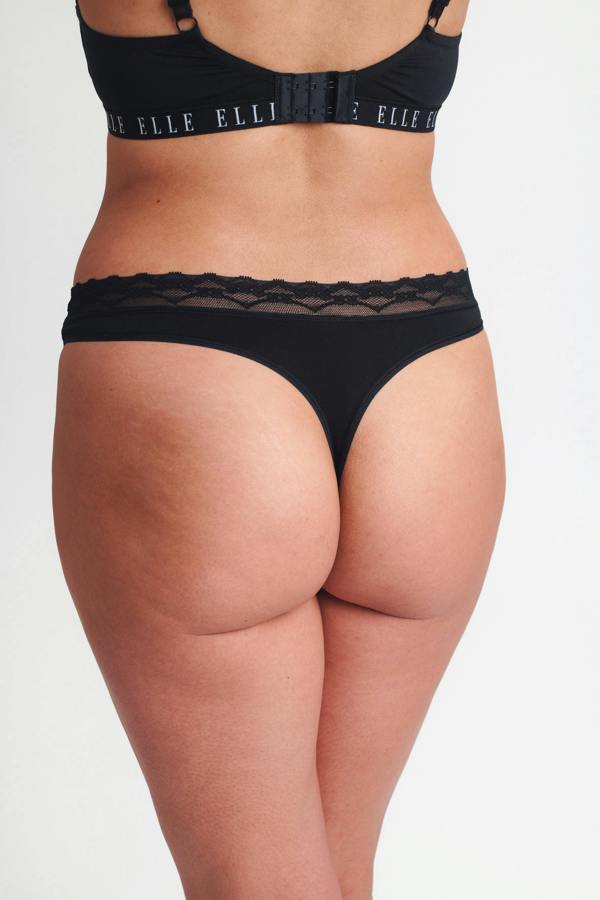 ELLE Multi Pack (5) Lace Waist Thongs