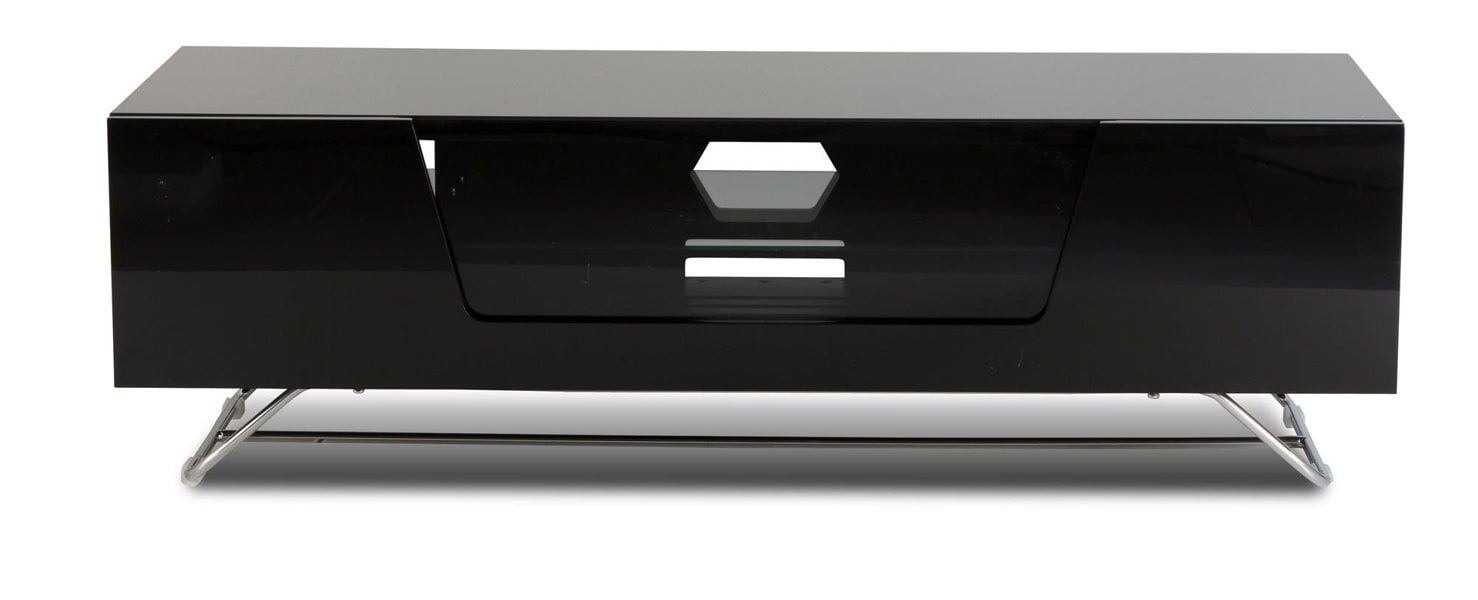 Dorel Home Chromium TV-Stand with 1 Flap Black CRO2-1200CB-BLK