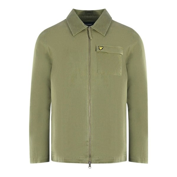 Lyle & Scott Twill Lichen Green Overshirt Jacket XS