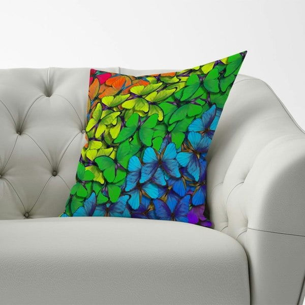 Warren Reed Multicoloured Butterflies Cushions