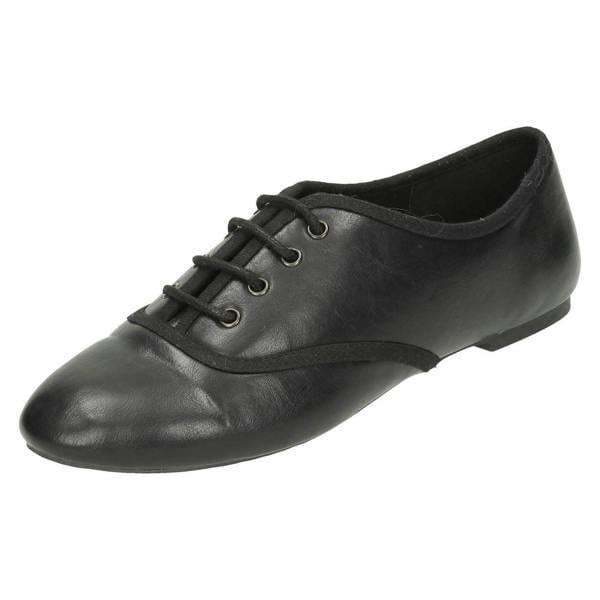 Spot On Ladies Spot On Smart Brogue Style Shoes