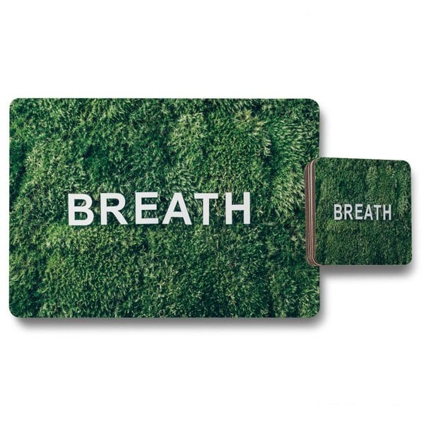 Benjamin Tate Design Wellness Breath (Placemat & Coaster Set)