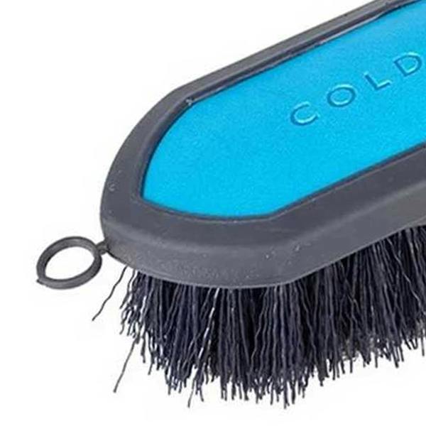Coldstream Faux Leather Horse Dandy Brush - Navy/Blue - 