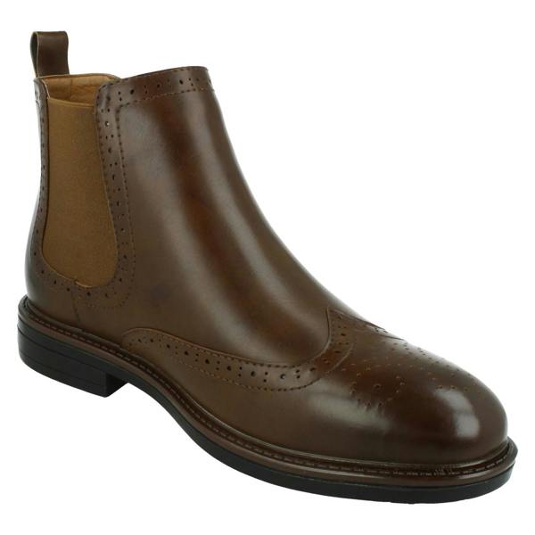 Thomas Blunt Mens Thomas Blunt Low Heel Brogue Boots A3085