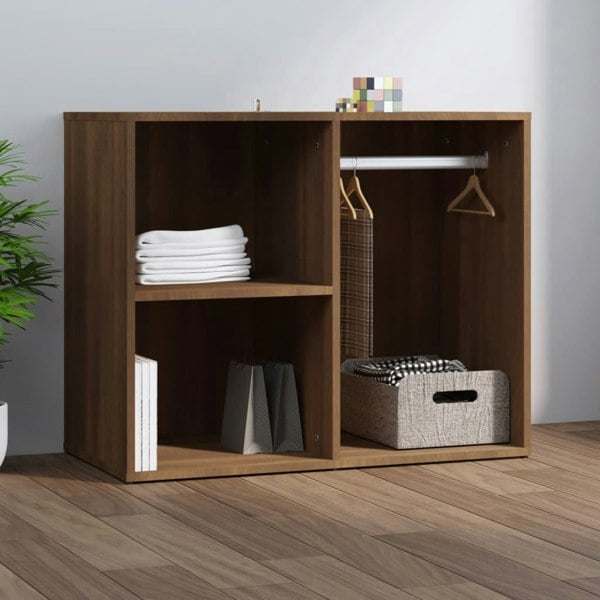 Berkfield Dressing Cabinet Brown Oak 80x40x65 cm Engineered Wood