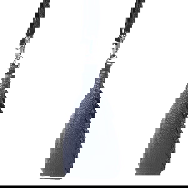 Real Hide Bags 'Wonder Weave' Navy Real Leather Woven Designer Shoulder Crossbody Bag