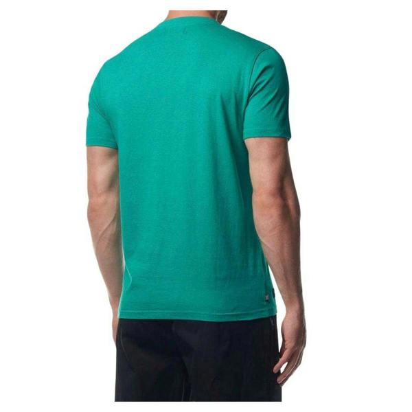 Aquascutum Mens Bordeaux Big Logo T-Shirt - Vibrant Green - 