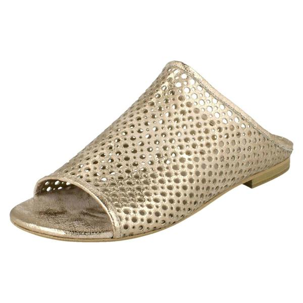 Savannah Ladies Savannah Flat Punched Upper Mule Sandals
