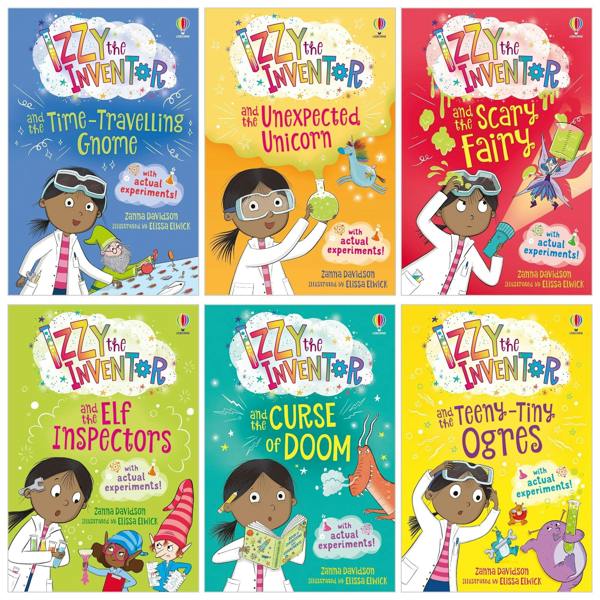 Izzy the Inventor 6 Books Collection Set by Zanna Davidson – Funny Adventure Stories Collection for Kids