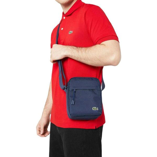 Lacoste Vertical Canvas Camera Bag - Navy - 