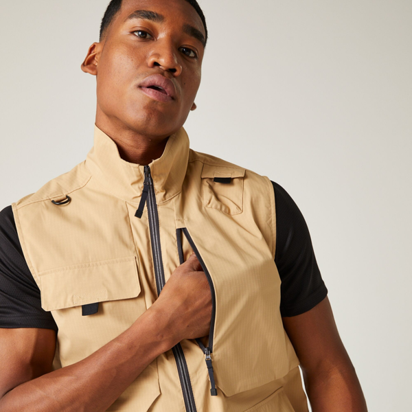 Regatta Mens Travel Light Packaway Gilet - Oat