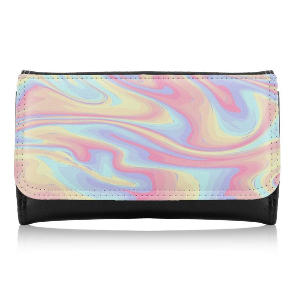 Benjamin Tate Design Colorful Marble Maxi Purse