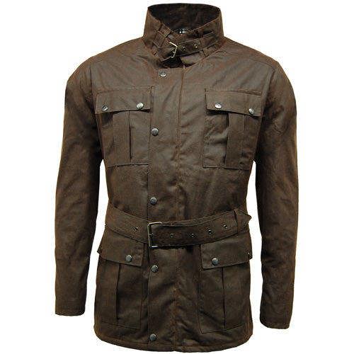 Game Continental Belted Motorbike style Wax Jacket