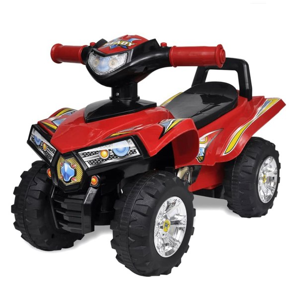 Berkfield Red Children's Ride-on Quad with Sound and Light