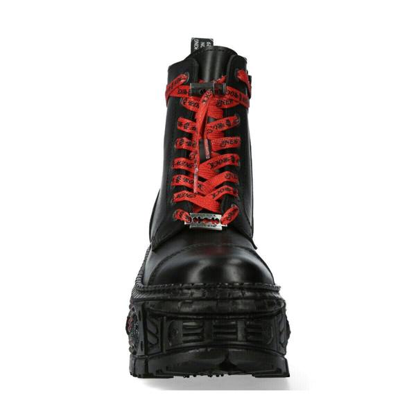 New Rock Punk Platform Leather Boots-WALL126CCT-C1