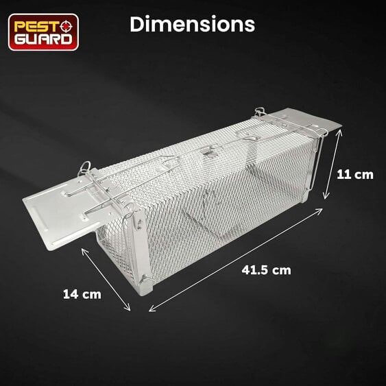 Pest Guard Humane Rat Trap Cage Live Rat Mouse Traps Catch & Release Rats Mice Rodents Pests Reusable Squirrel Cage
