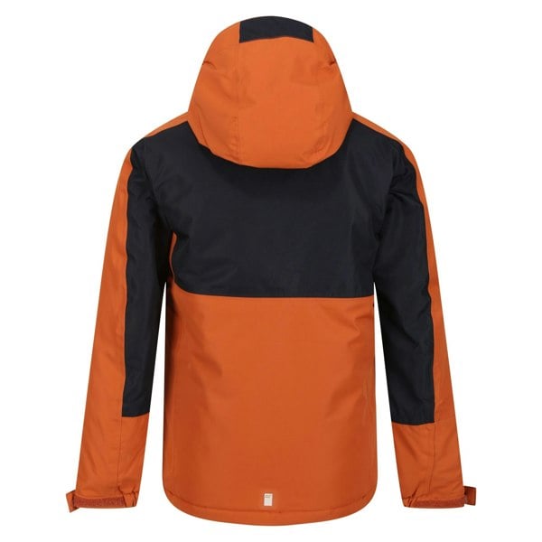 Regatta Boy's Beamz III Waterproof Jacket - Burnt Copper/Black