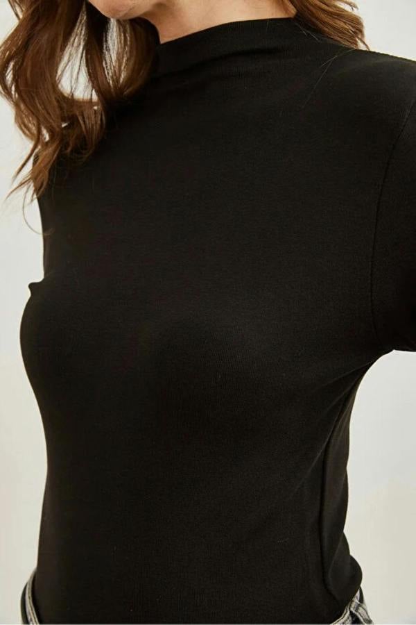 Hoxton Gal High-Neck Draped Soft Touch Blouse