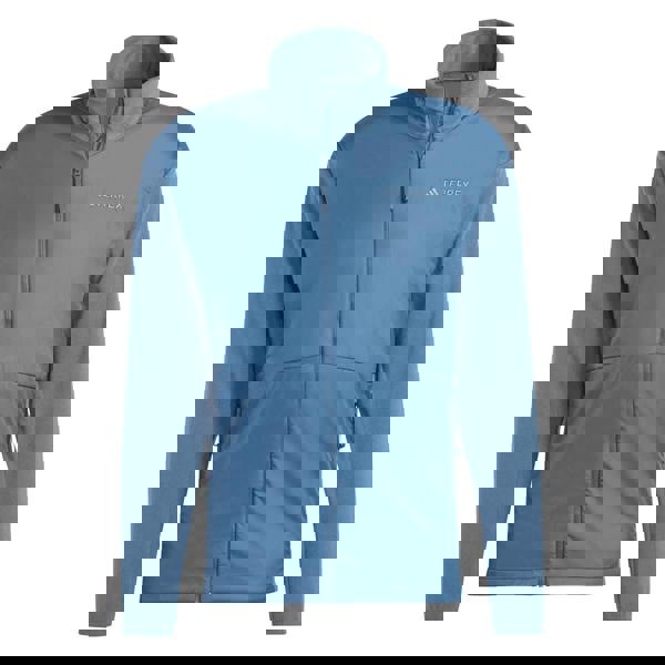 Adidas Mens Terrex Multi Wind Resistant Fleece Jacket - Blue