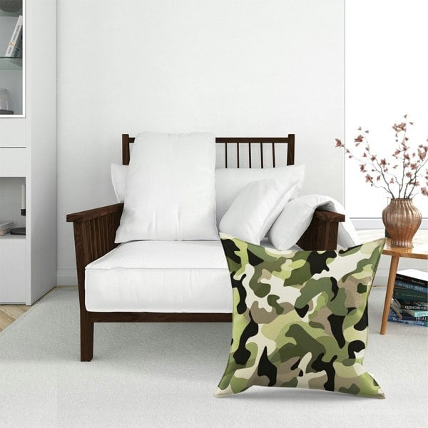 Warren Reed Camouflage Design Floor Cushion