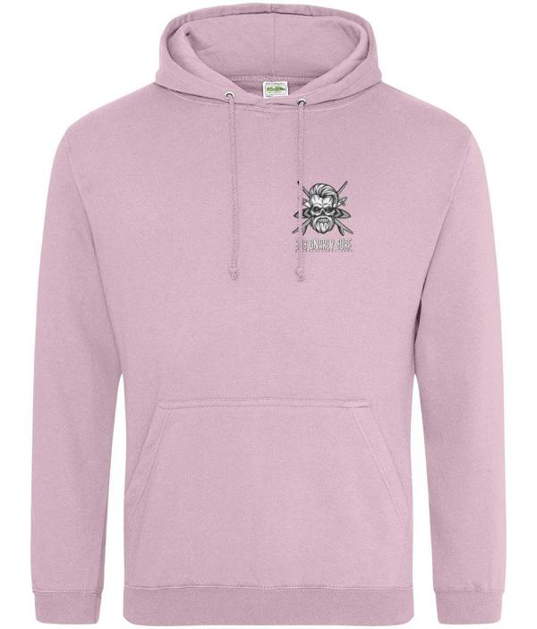 Bob Gnarly Surf Skull & Crossboards Classic Hoodie - Baby Pink