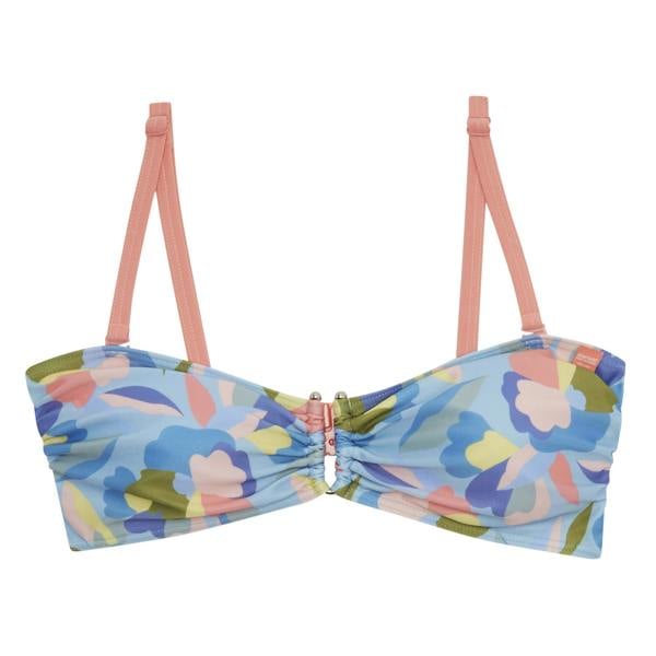 Regatta Womens Aceana III Abstract Floral Bikini Top - Blue/Pink