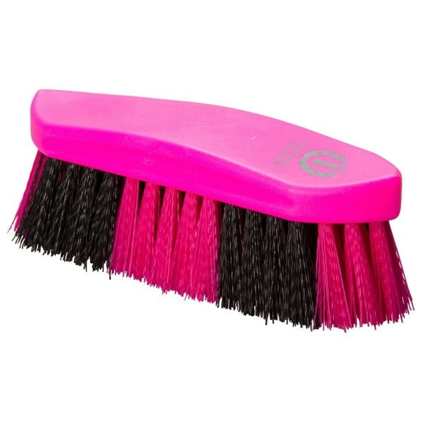 Imperial Riding Two Tone Horse Dandy Brush - Neon Pink