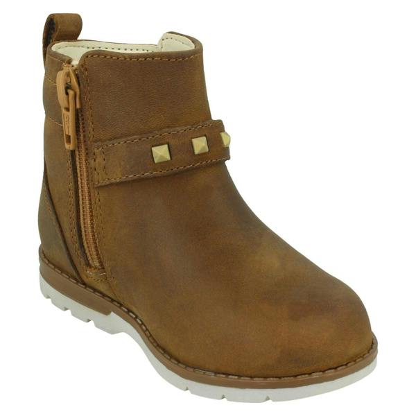 Clarks Girls Clarks Casual Ankle Boots Dabi Trim