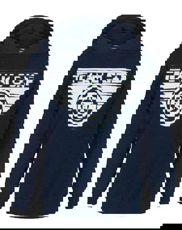 Marvel Unisex Kids Blue Captain America - Team Cap Slogan Hoodie