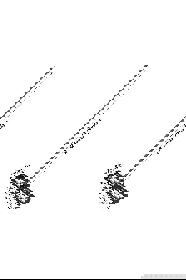 Living and Home Lawn Levelling Rake with 213cm Stainless Steel Handle