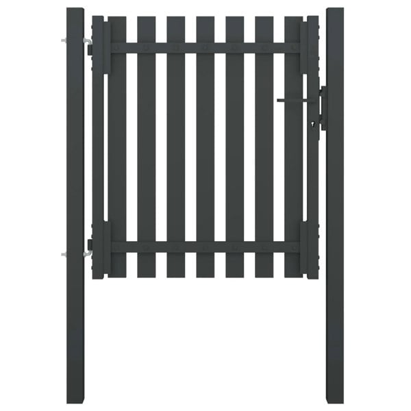 Berkfield Garden Fence Gate Steel 1x1.25 m Anthracite